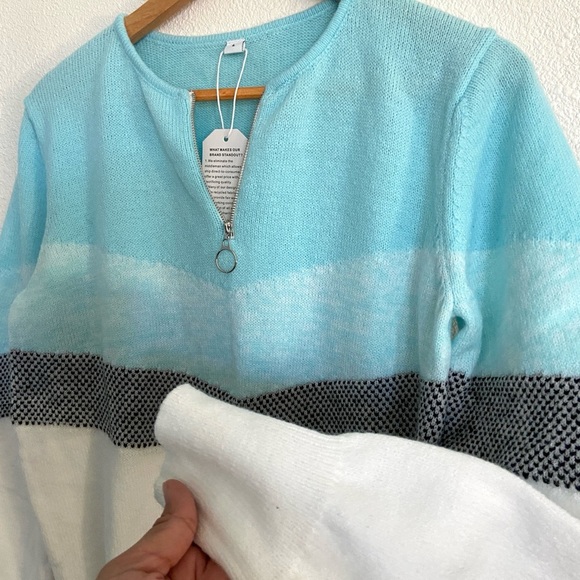 Color block striped sweater - Picture 3 of 8